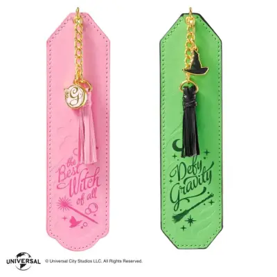 Figurine universal wicked glinda and elphaba bookmark set
